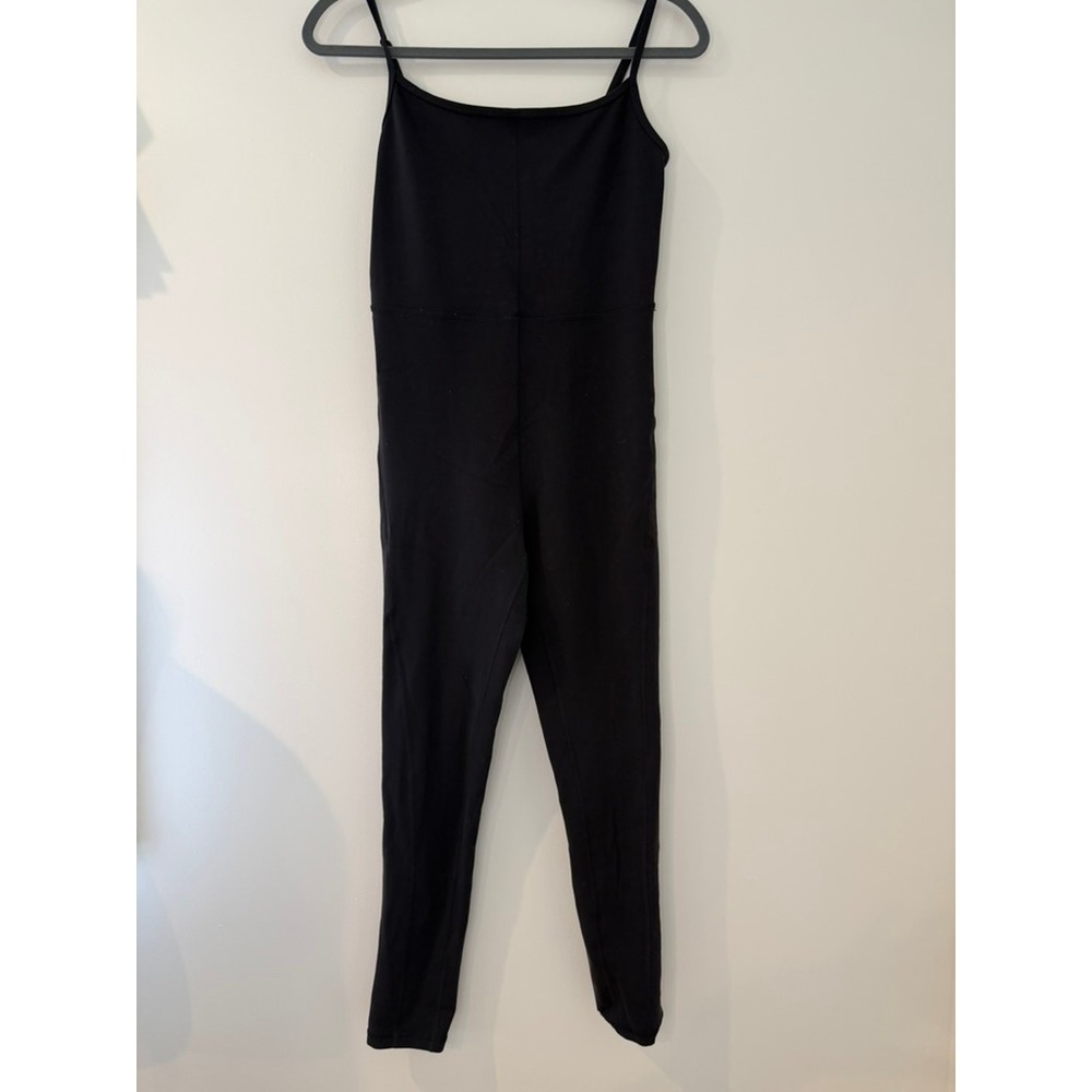 Aritzia Divinity Jumpsuit Black Body Hugging Full Length Unitard Silhouette M - Picture 2 of 7